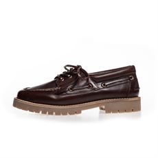 COPENHAGEN SHOES SEJLERSKO, THE WALK LEATHER, DK BROWN